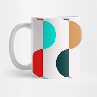 Colorful Modern Retro Geometric Pattern Mug